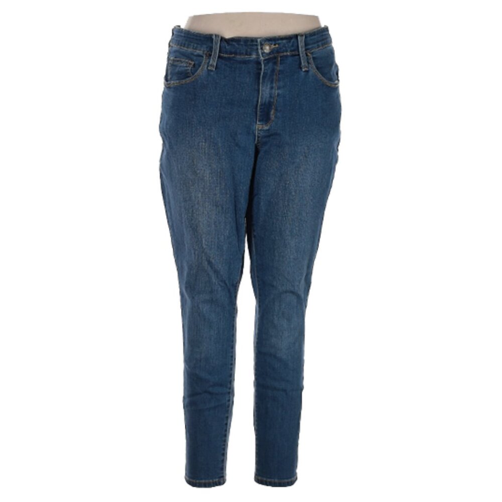 Ava & Viv Mid-Rise Straight Legged Blue Jeans